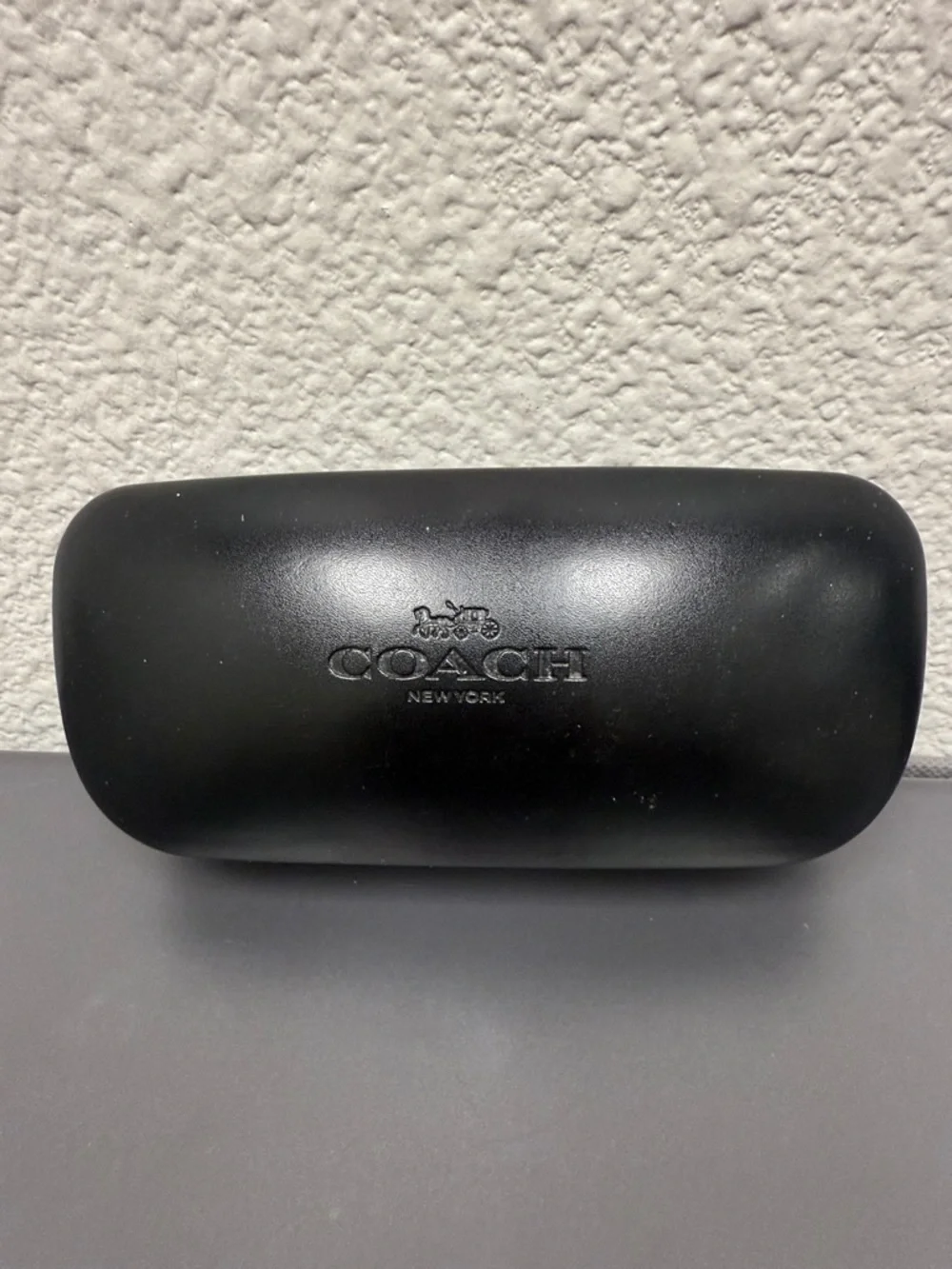 Coach Black Embossed Eyewear Case